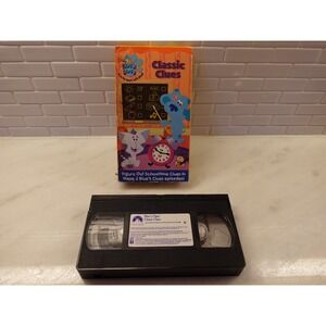 Blue's Clues Classic Clues (VHS 2003) Nickelodeon Nick Jr 2 Episodes TESTED
